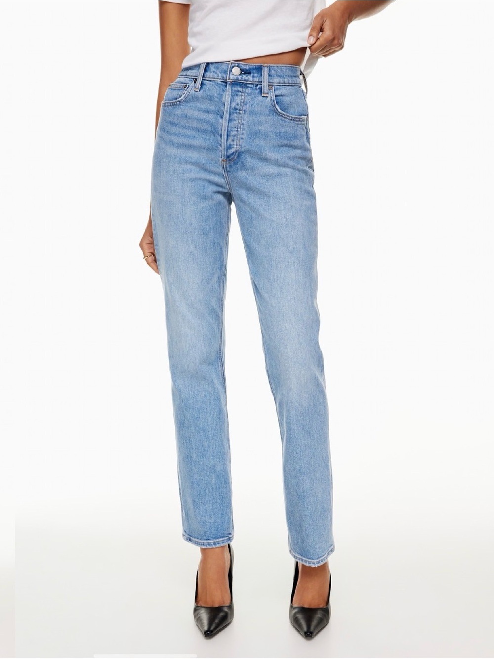 Aritzia Denim Forum The Arlo High Rise Straight Jeans | Size 26